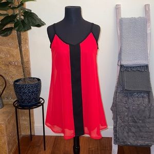 Guess Colorblock babydoll shift dress Sz XS